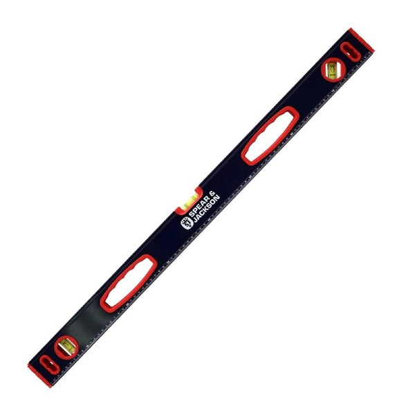 Spear & Jackson Box/Spirit Level 3 Vial 800mm Leveling Ruler Measuring Tool