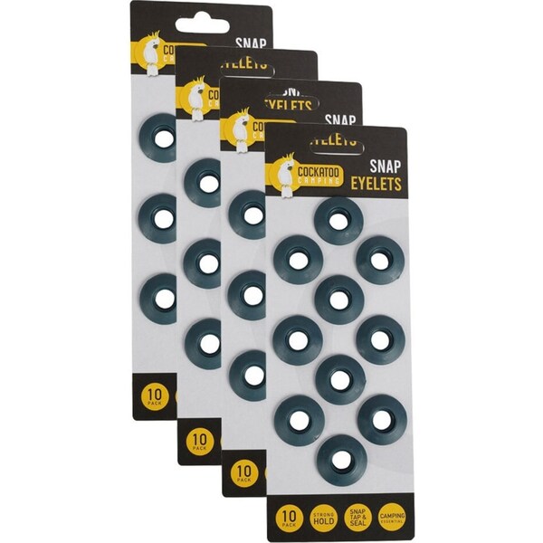 4x Cockatoo Emergency Snap Durable Eyelets Outdoor Camping Accessories/Equipment