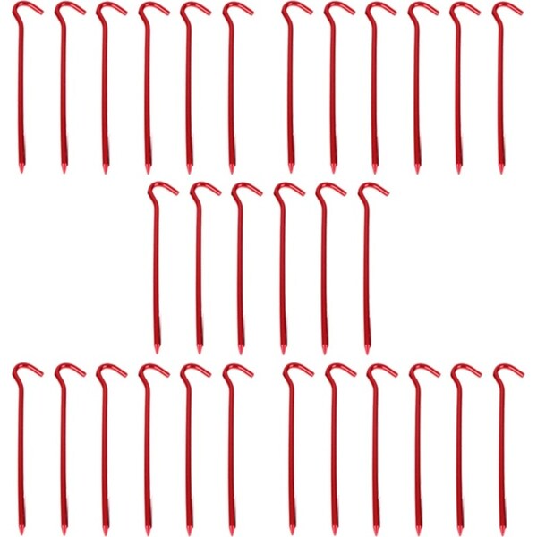 5x 6pc Wildtrak Tent Pegs Ultra-light Camping Accessories/Equipment 180x6mm