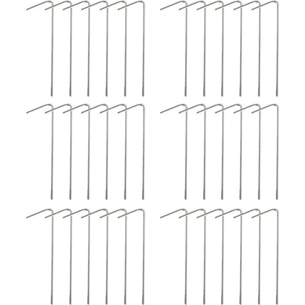 6x 10pc Wildtrak Tent Pegs Steel Outdoor Camping Accessories/Equipment 23cmx5mm
