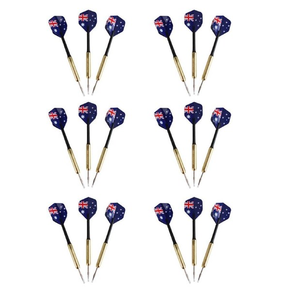 6x 3pc Razoo Complete Dart Set Home Dartboard Play Game Accessories 24x11cm