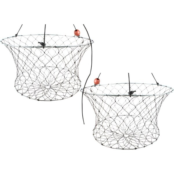2x Fishteck Net Crab 60cm All Mesh 4.3C Camping Outdoor Accessories/Equipment