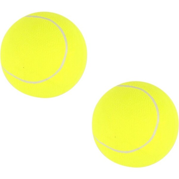 2x Razoo Tennis Ball Jumbo 24.5cm Fun Outdoor Activity Play Sport Toy Yellow 3+