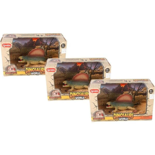 3x Razoo Dinosaur World Lifelike Dinosaur Asstd Colours Collections Fun Toy 3+