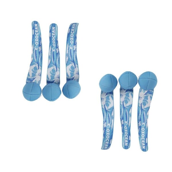 2x 3pcOzocean Oz Ocean Neoprene Streamers Outdoor Family Play Toy 27cm Set 6+