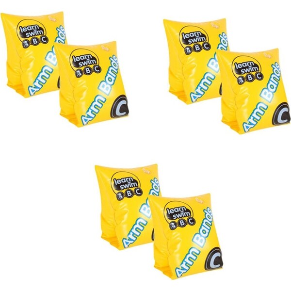 3x Airtime Inflatable Arm Bands Kids/Childrens Outdoor Play Toy 30x15cm 6+