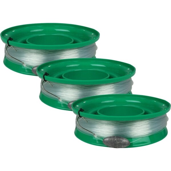 3x Fishteck Handcaster Camping Fishing Accesories 7.5In Rigged 80Lb 100M