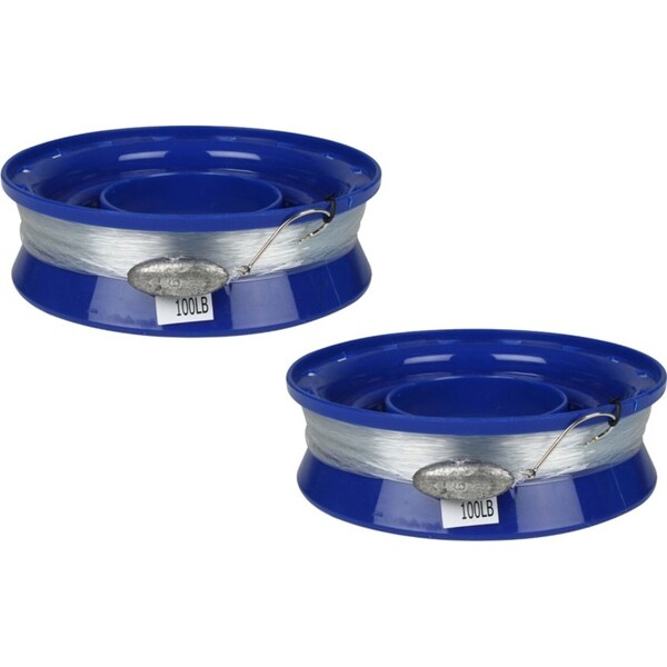 2x Fishteck Handcaster Camping Fishing Accesories 7.5In Rigged 100Lb 100M