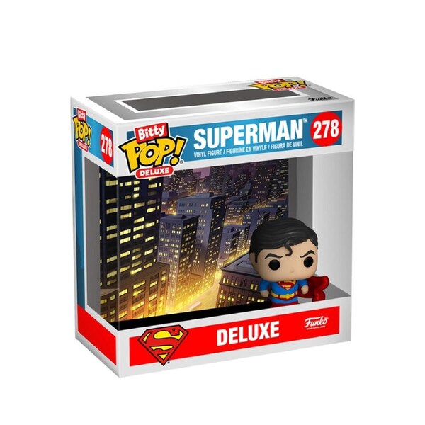 Funko DC Comics Superman Bitty Pop! #278 Deluxe Vinyl Figure