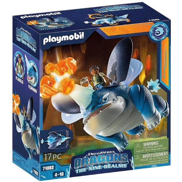Playmobil 71082 Dragons The Nine Realms Playset - Plowhorn & D'Angelo