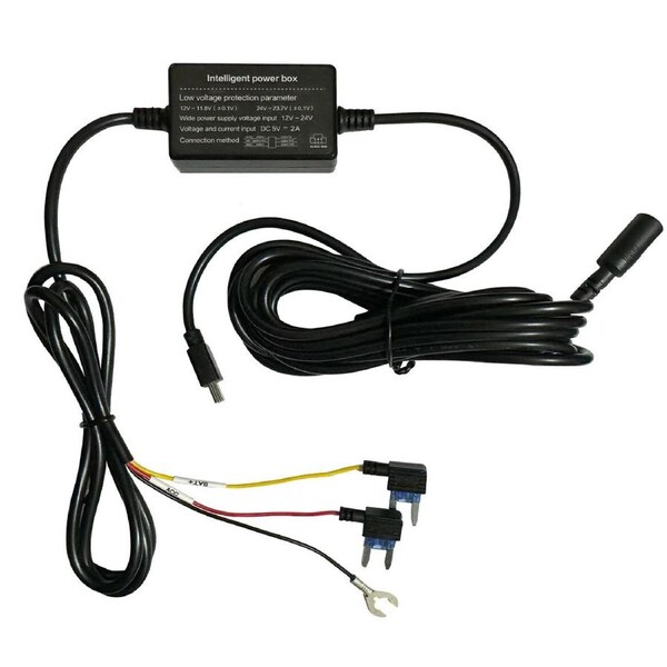 Elinz HardWire Kit for DCMAXX2CH DCMAXX3CH Dash Cam