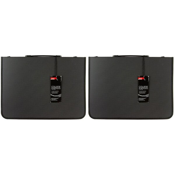 2x Jasart A3 College Student/Artist Portfolio 3-Rings Binder w/ Internal Pocket