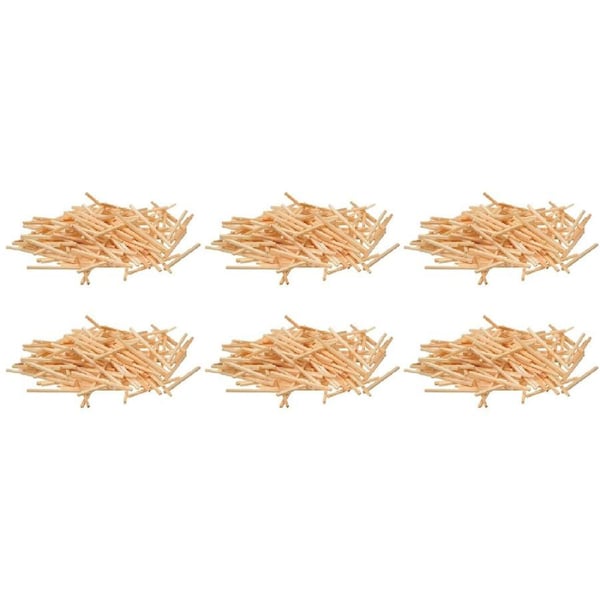 6x 3000pc Jasart Wooden Matchsticks Art/Craft DIY Creative Kids Activity Plain