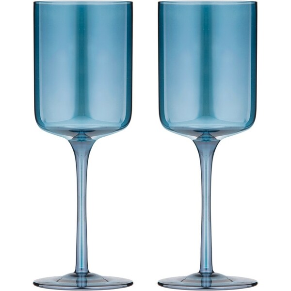 2pc Tempa Verity Crystal Clear Wine Glass Home Barware Drink Stemware Sapphire
