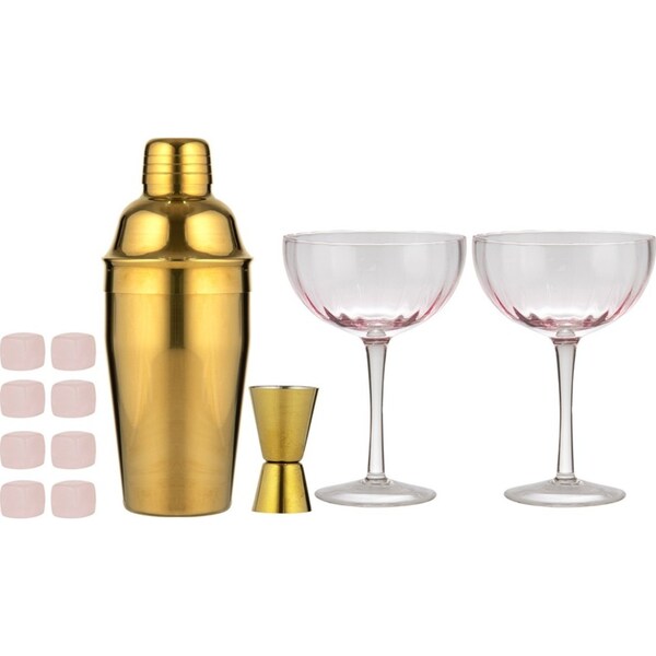 12pc Tempa Leila Cocktail Premium Crystal Glass Drinkware Set Home/Bar