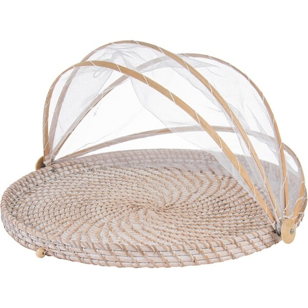 Ladelle Whitehaven 45cm Collapsible Food Cover Handmade Retro Kitchenware