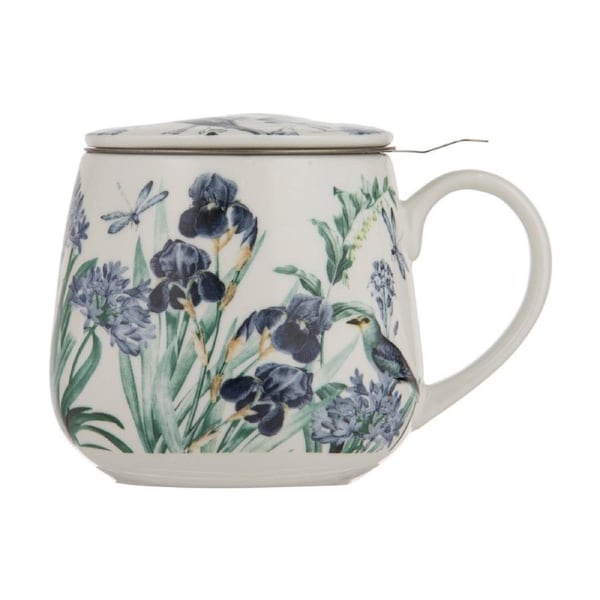 3pc Ashdene Iris Garden Fine Bone China Kitchenware Tea Beverage Infuser