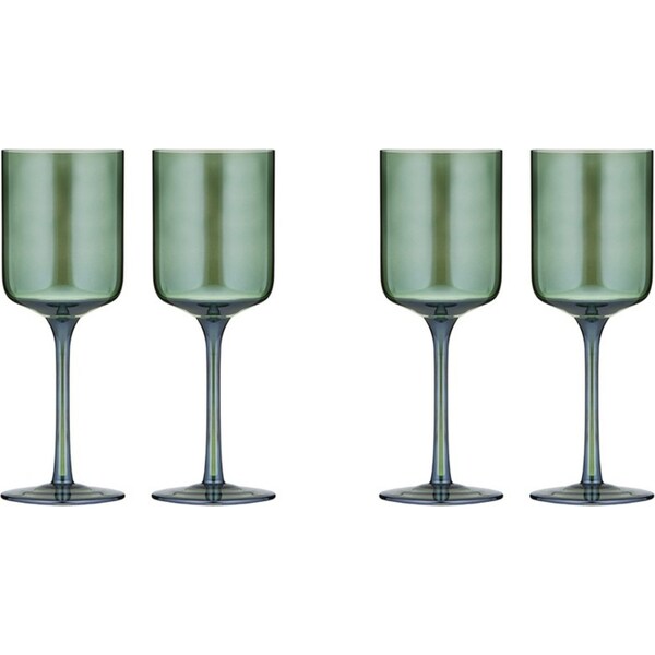 2x 2pc Tempa Verity Crystal Clear Wine Glass Home Barware Drinking Stemware Fern