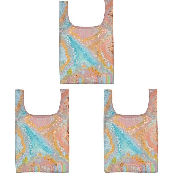 3x Ashdene Koort Boodja - Heart Country RPET Reusable Tote Grocery Shopping Bag