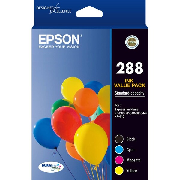 Epson 288 - 4 set colour ink pack - XP-240 XP-340 XP-440