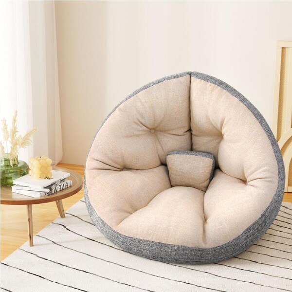 1x Artiss Sofa Floor Chair Lounge Foldable Bed