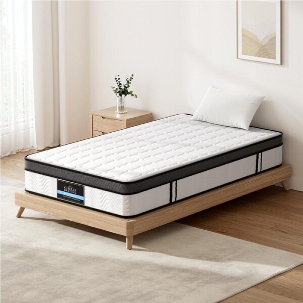 Giselle Mattress Pocket Spring Cool Gel Foam Euro Top Bed Medium Firm Mattresses 25cm Single
