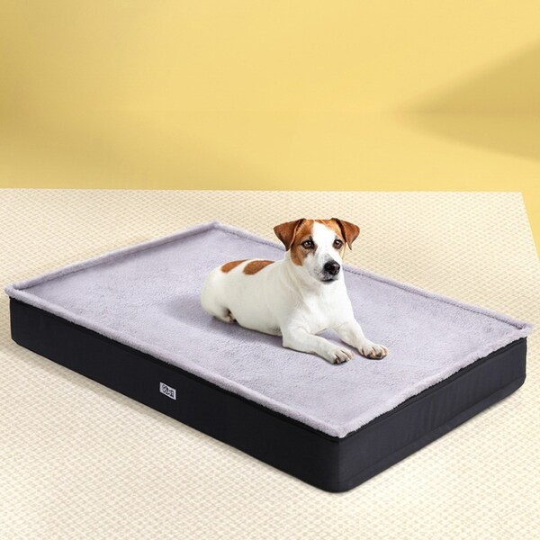 i.Pet Pet Bed Dog Bed Large Mat Grey 105cm
