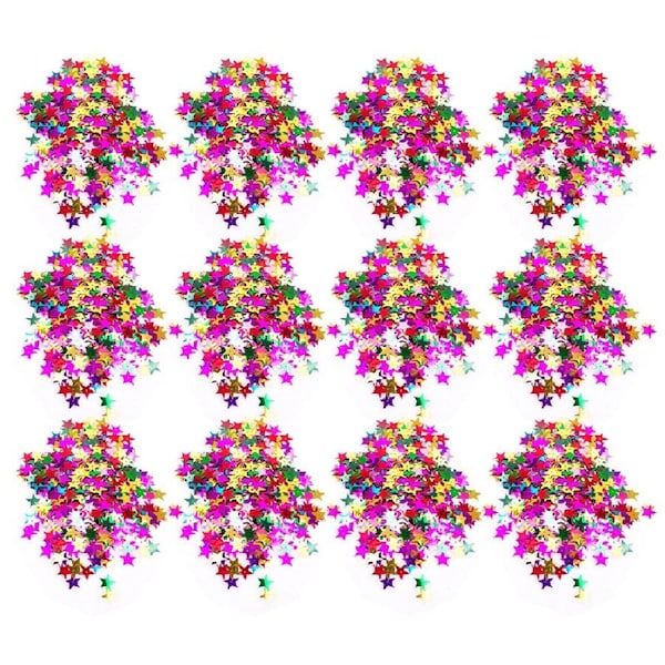 12x Jasart Sequins Round Glitter Art/Craft Project/Scrapbooking 10mm/25g Assort