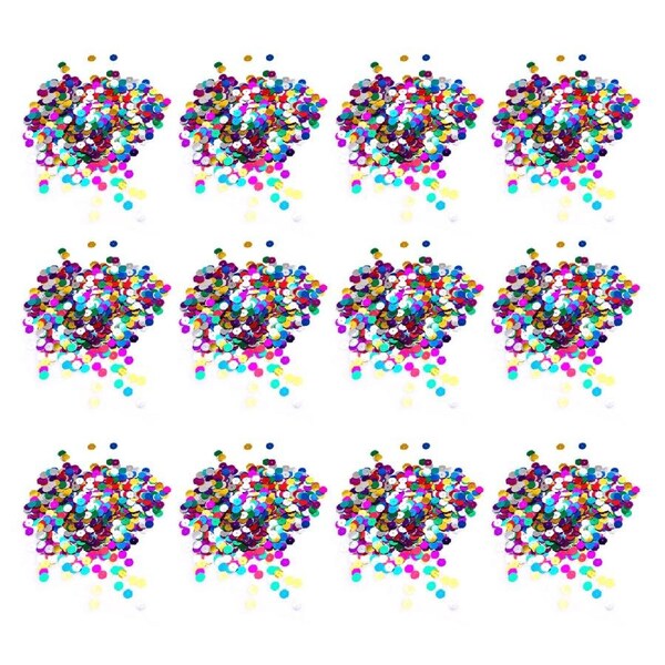 12x Jasart Sequins Glitter Art/Craft Creative Project/Scrapbooking 25g Assort