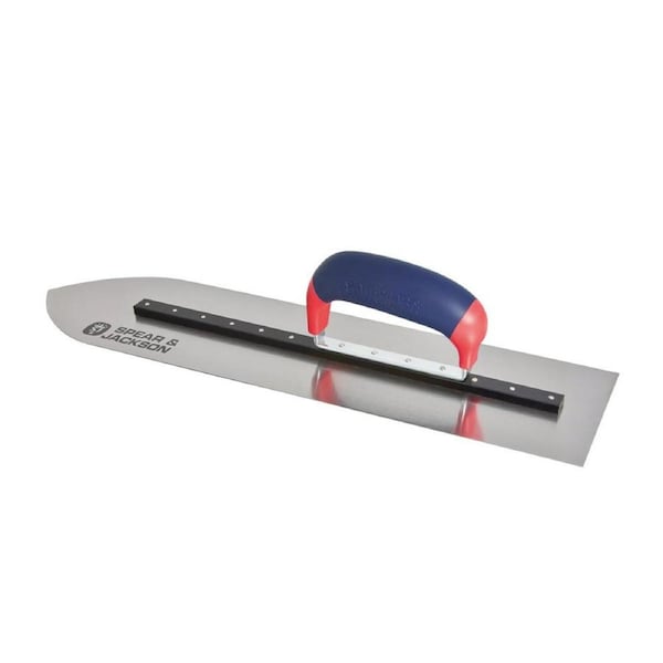 Spear & Jackson Pointed Cement Finishing Steel Tang Blade Float Hand Tool 450mm
