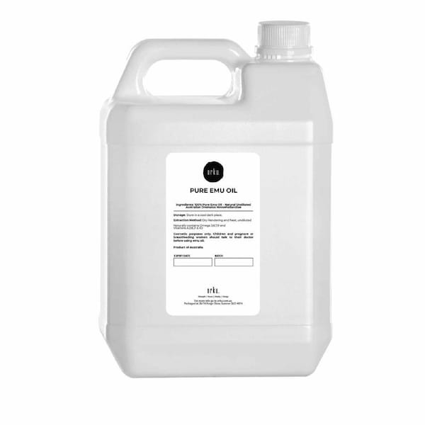Orku 5L Pure Emu Oil - Natural Undiluted Australian Dromaius Novaehollandiae