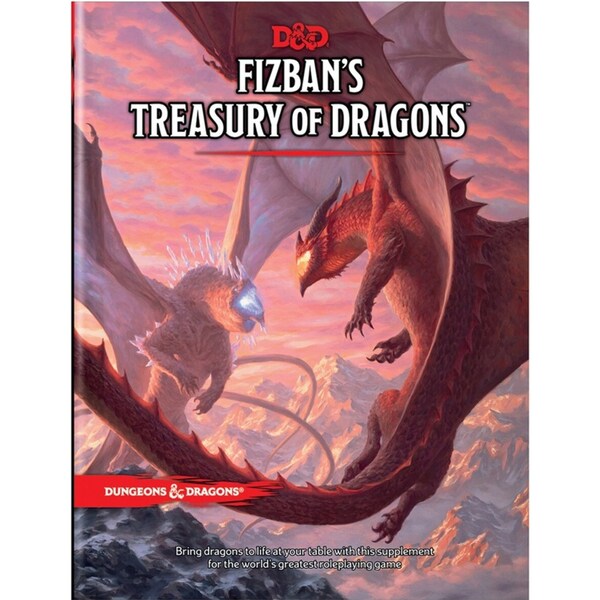 Dungeons & Dragons Fizbans Treasury of Dragons Hardcover Roleplaying Game Book