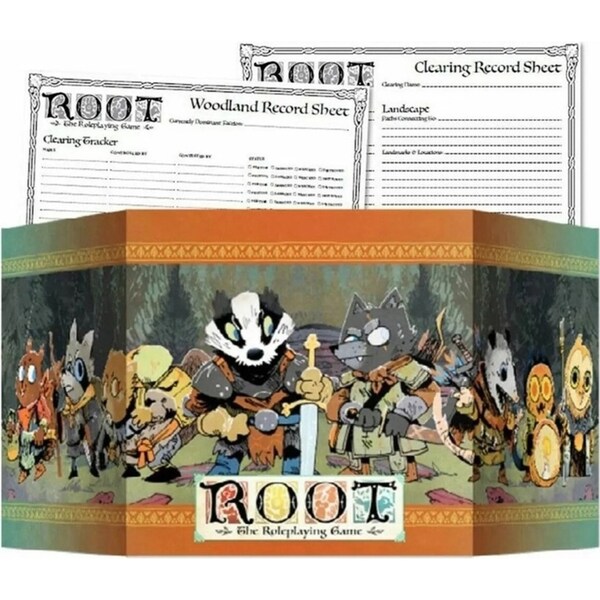 Magpie Games Root The Roleplaying Game GM Screen Game Board Accessory Pack Set