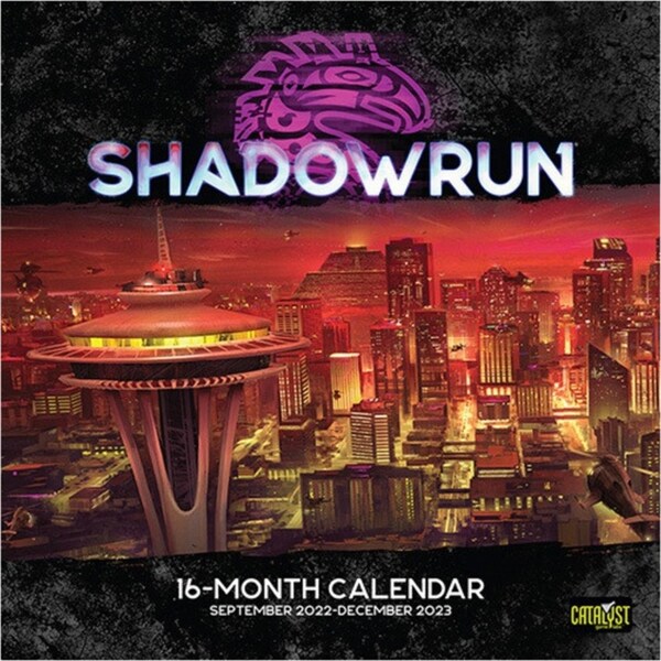 Catalyst Game Labs Shadowrun Roleplaying Game 16 Month Calendar Game Maps Book