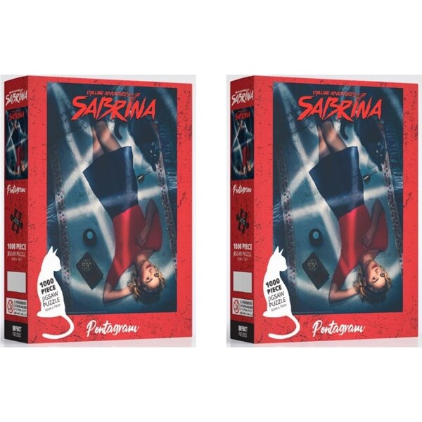 2x 1000pc Impact Puzzles Sabrina Key Art Jigsaw Puzzle Tabletop Family 50x70cm