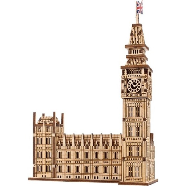 Ugears Big Ben Wooden 3D Puzzle Building Educational Toy 14y+