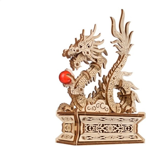Ugears Wooden Dragon 3D Puzzle Building Educational Toy 14y+