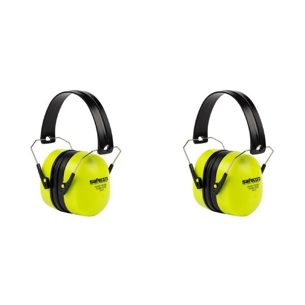 2x Safecorp Folding Noise-Cancelling/Blocking Earmuffs Portable/Adjustable