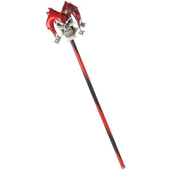 Red Psycho Jester Cane 1m