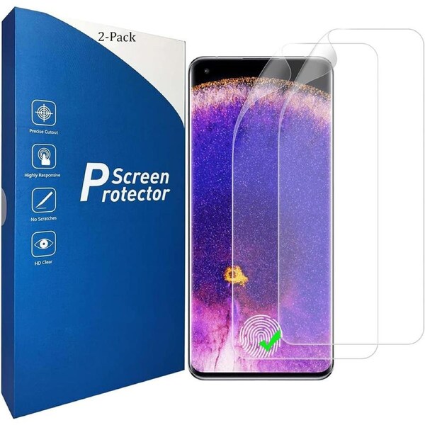 [2-Pack] Hydrogel Screen Protector for Samsung Galaxy S21 5G supports Fingerprint Unlock Flexible TPU-For S21 5G