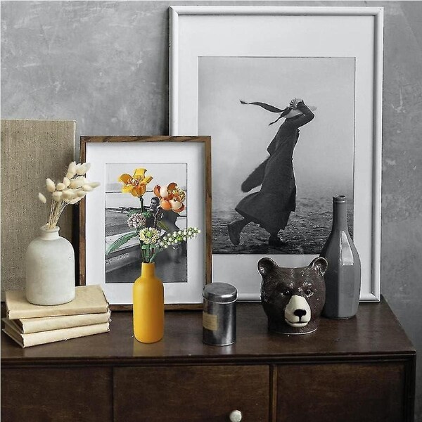 (No Vase)Flower Bouquet Building Block-Yellow, 547 Pieces Artificial Flowers Bouquet Building Blocks