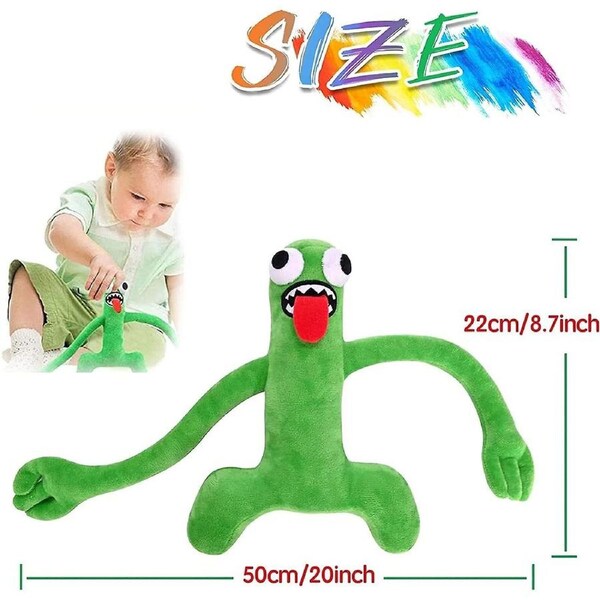 Rainbow Plush Doll Toy,Rainbow Friends Plush Toy,Rainbow Friends Toys,Rainbow Plush Doll,Rainbow Chapter 2 Rainbow Friends,GREEN