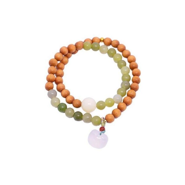Retro Round Bead Bracelet for Women New Chinese Style Fashion Jewelry Gift