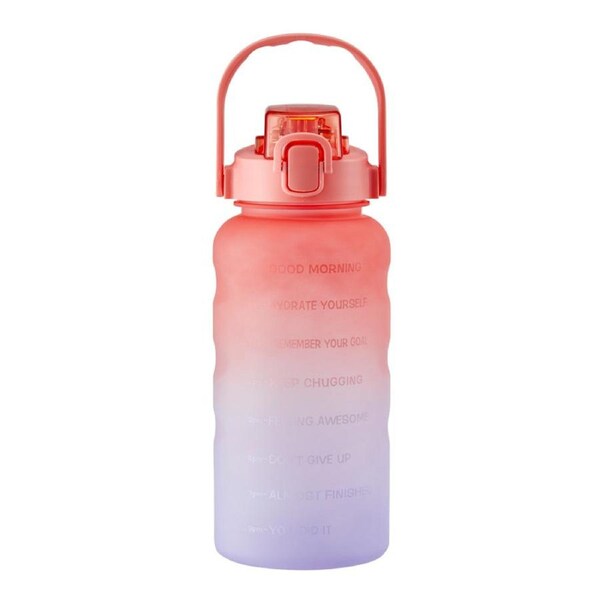 h2 hydro2 Jumbo Water Bottle 2L - Pastel Pink