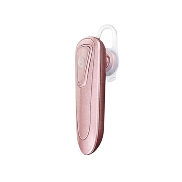 M20 Handsfree Stereo Bluetooth-compatible 5.0 Earphone Wireless Headset for iPhone Huawei-Rose Gold