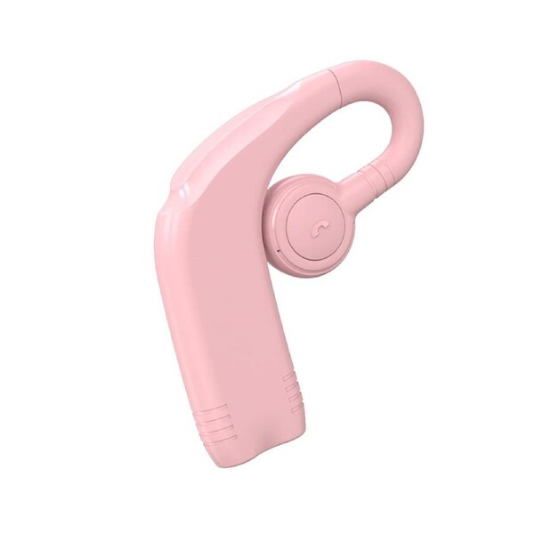 M99 Bluetooth-compatible Earphone Ear Hook Noise Reduction Call Number Wireless Headphone with Microphone for Sports -Pink