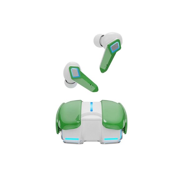 K68 Bluetooth-compatible Earphones Touch Control Low Latency LED Breathing Light Wireless E-sports Gaming Headsets for Running -Green