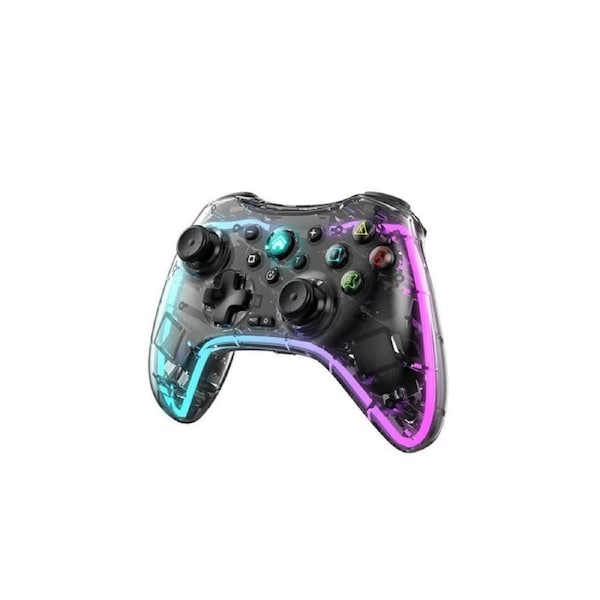 Transparant Colorful Wireless Game Controller for PS4 /Switch /PS3/Android /PC/IOS Joystick Gamepad for PS4 Console Touch Button