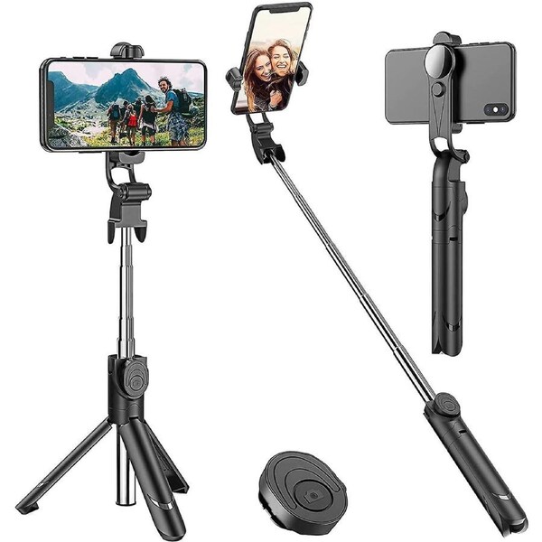 Selfie Stick,extendable And Tripod Stand Selfie Stick With Wireless Remote