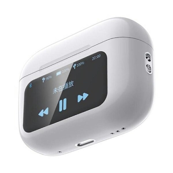 A8 Pro Smart LCD Color Touch Screen Earbuds with ANC+ENC Active Noise Cancellation Bluetooth Headset